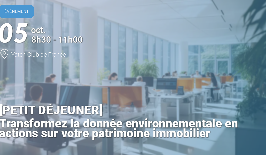 Environmental data in and around the building